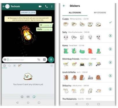 send whatsapp stickers