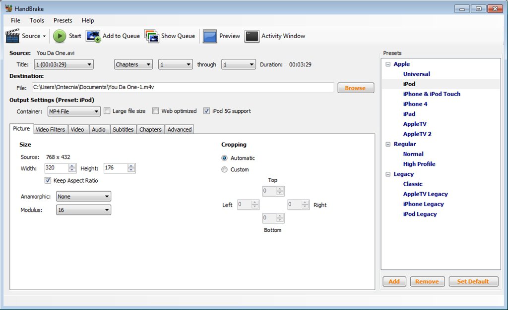 video converter mac handbrake