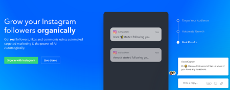 Instagram followers with socialcaptain