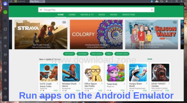 Run apps on the Android Emulator