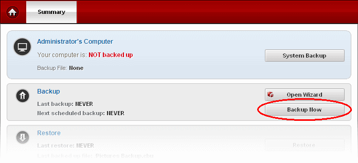 Comodo Backup
