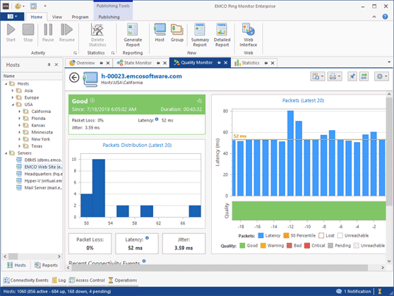 Ping-monitor-software-Connection-quality-tracking