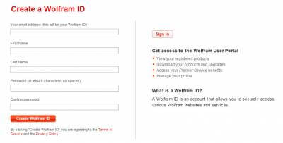 Create a Wolfram ID