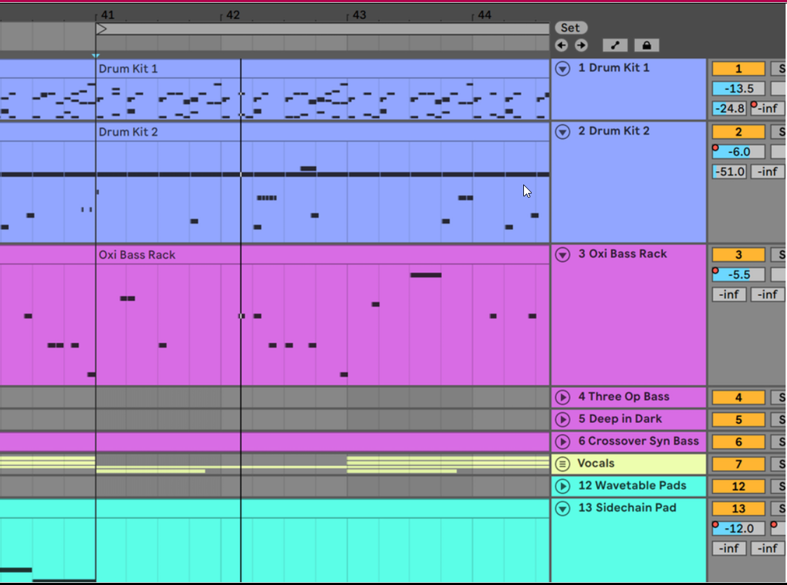 Ableton Live Software showing Get into the details