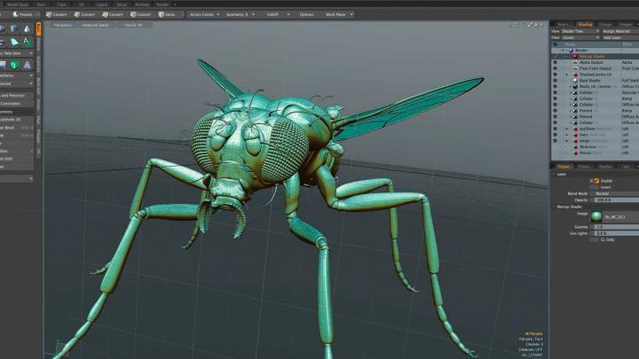 Modo-3D-Modeling-Software-showing-UV-Workflow