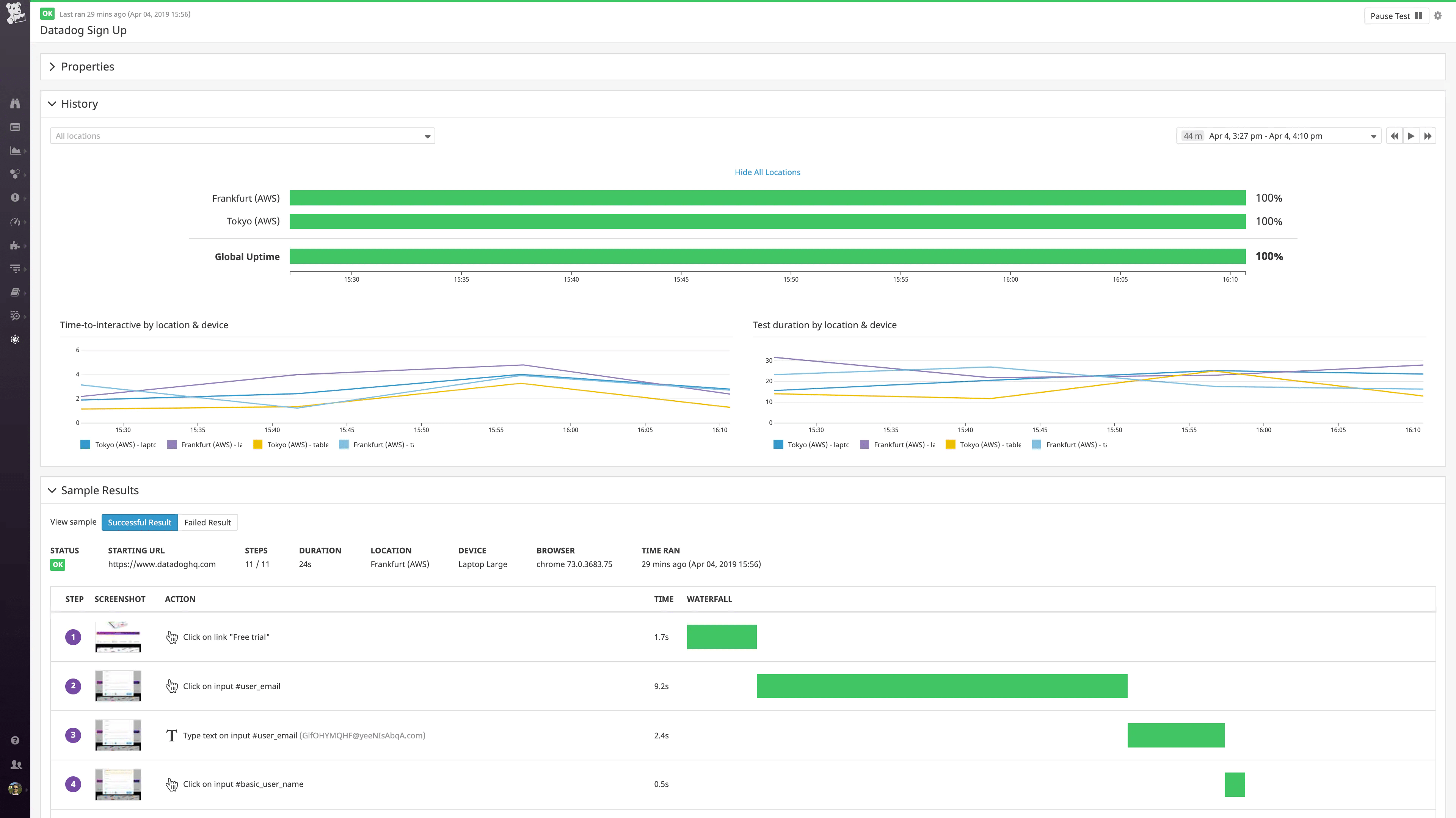 Sample Results