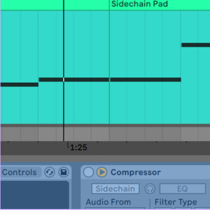 Track freezing with sidechains