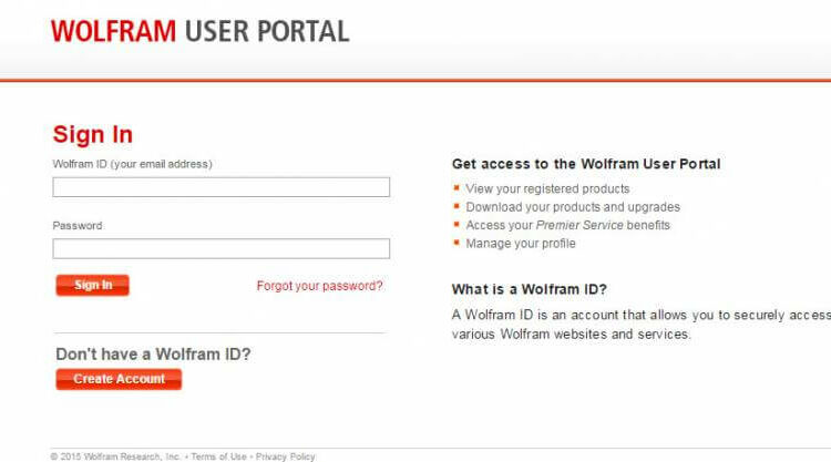 Wolfram User Portal