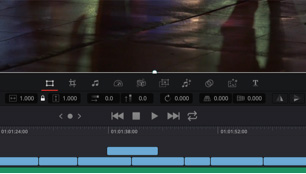 davinci resolve for windows software showing stabilize feature