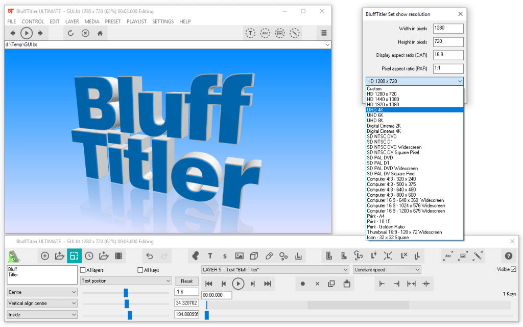 BluffTitler Video Maker