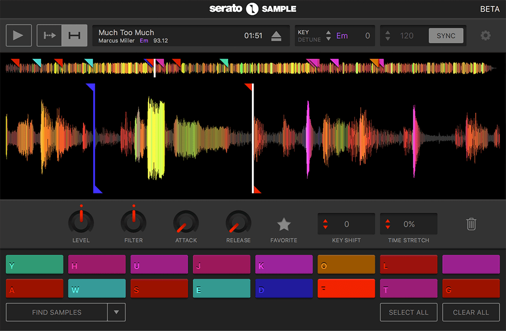 Colored waveforms