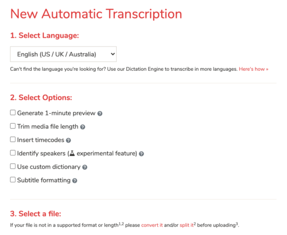 New Automatic Transcription Software