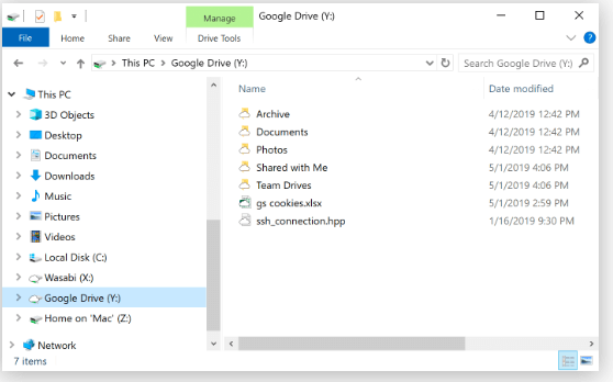 Manage Google Drive