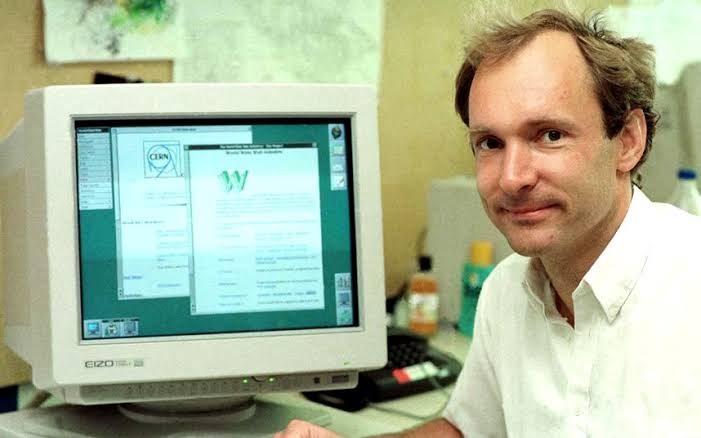 tim berners lee with the first website