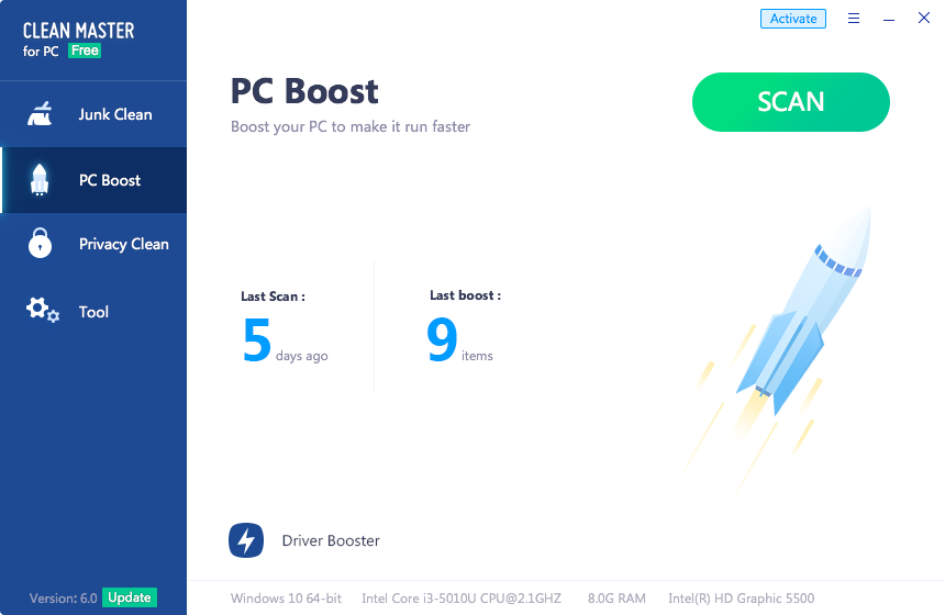 PC Boost Clean Master For PC