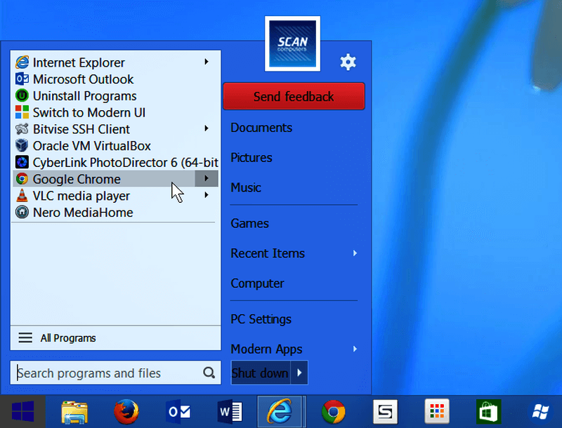 Start menu