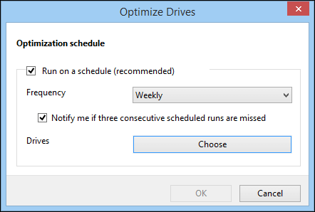 run schedule drives optimization