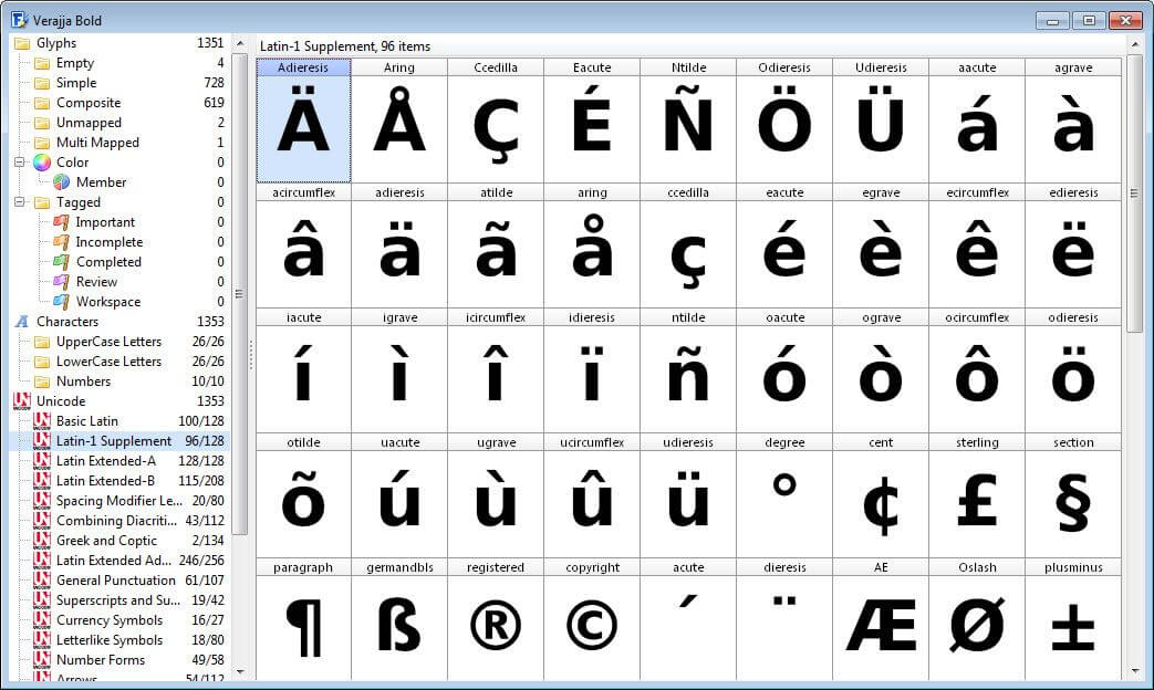 FontCreator Select Unicode to create a font