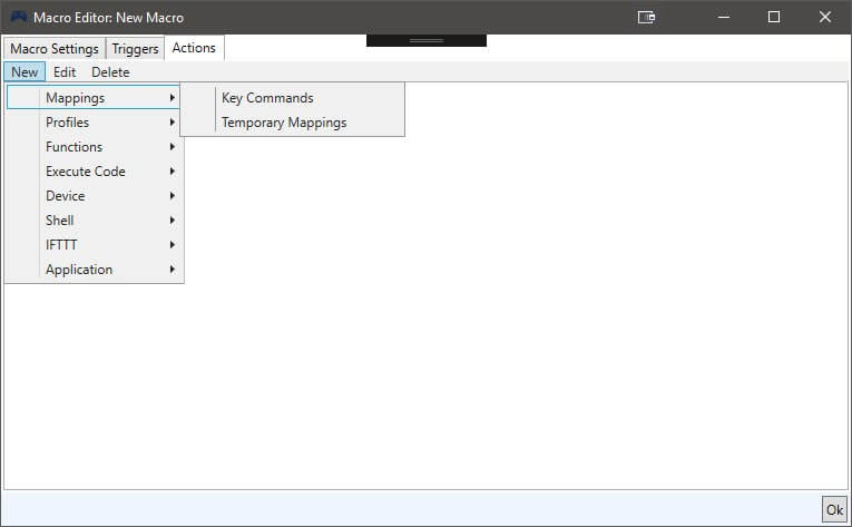 New Macro Editor