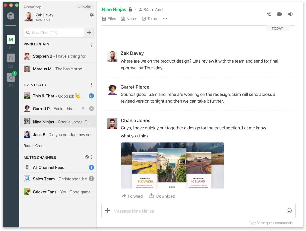 team Communication app
