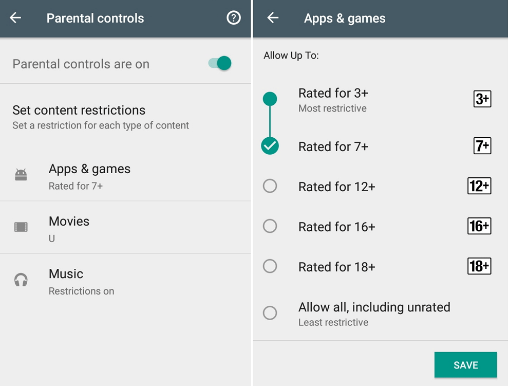 Google Play Restrictions