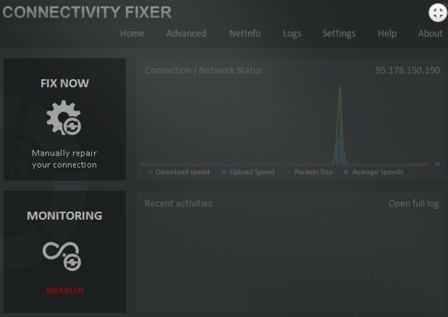 Connectivity Fixer For network connection monitor