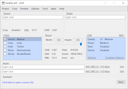 Rip video to audio file
