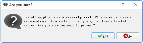 Security Risk of Installation Plugin