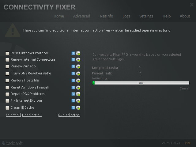 advanced_commands of network connection monitor