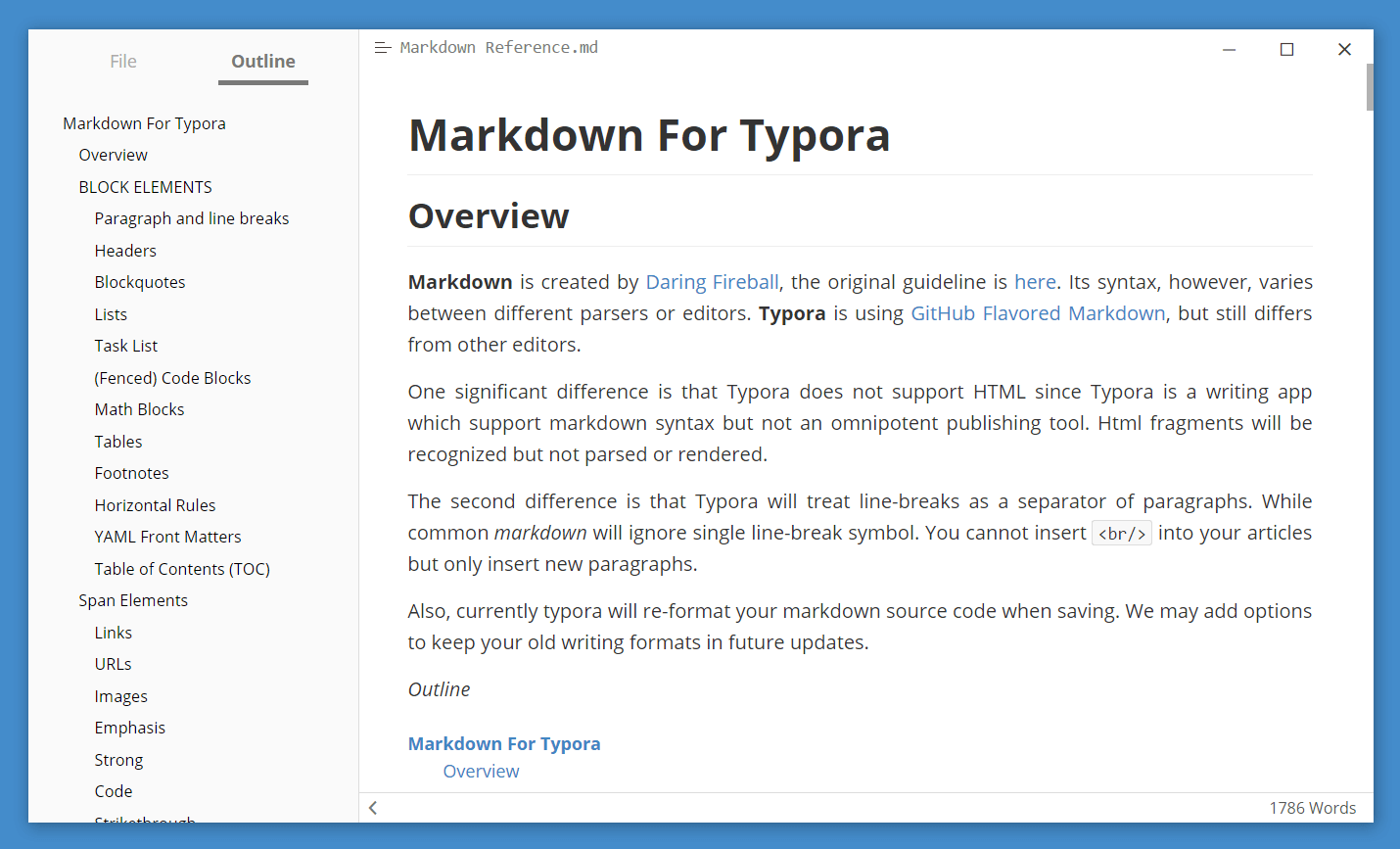 Markdown For Typora