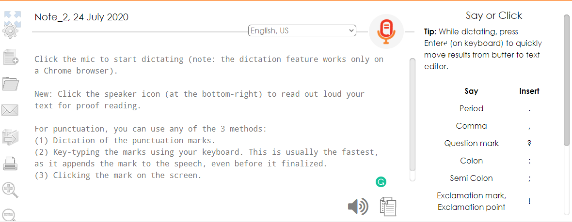 Speechnoted Speech To Text WebApps Design