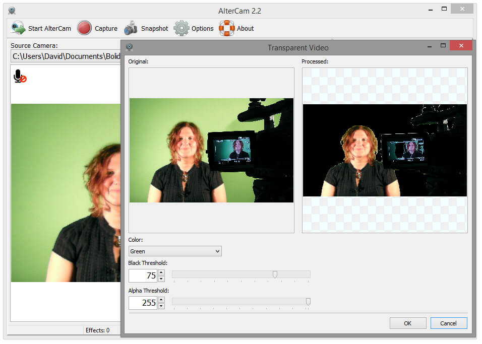 Chromakey With Your Webcam