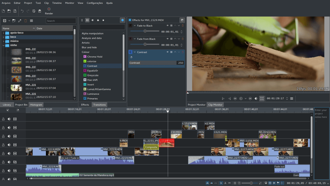 Kdenlive Video Editing Effects