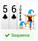 Sequence with a joker