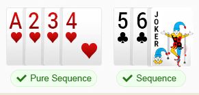 rummy sequences