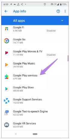 uninstall google play services updates 