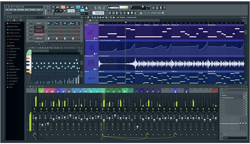 software for music creation - image-line FL Studio 20 