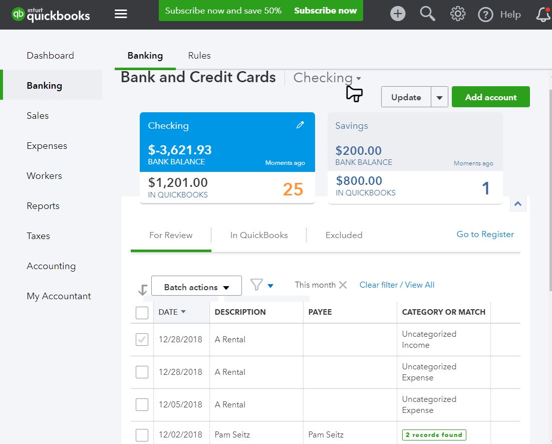 how to enter expense receipts in quickbooks online