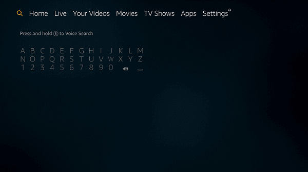 FireStick-search-menu