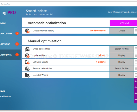 Steganos-Tuning-PRO-Menu