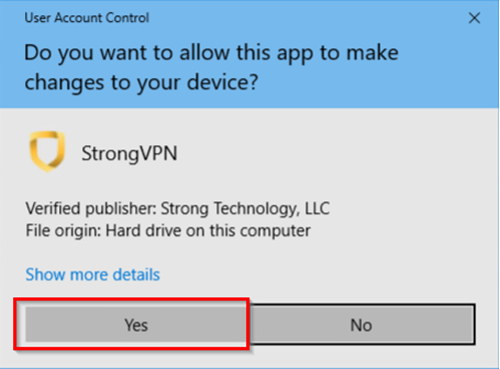 StrongVPN Software Installer