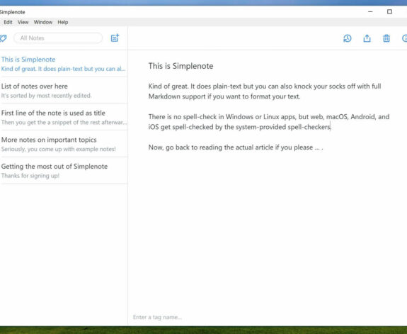 Simplenote note taking software download