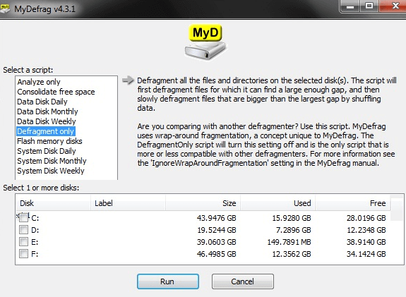 Disk Defragmentation Software