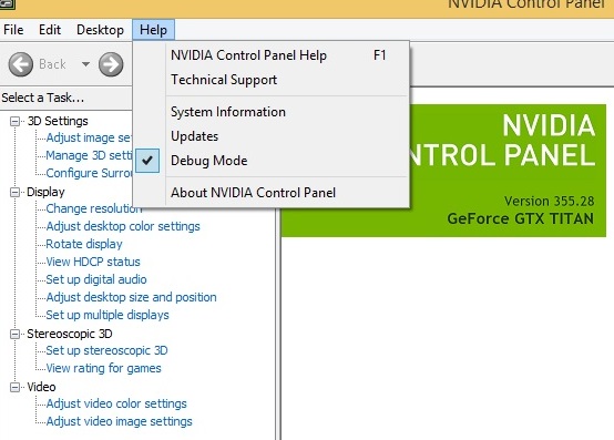 Debug Mode of EVGA Precision Software