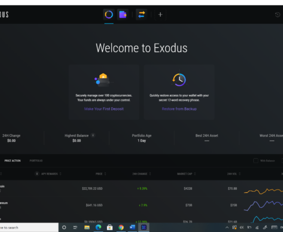 Exodus Crypto Wallet App Download