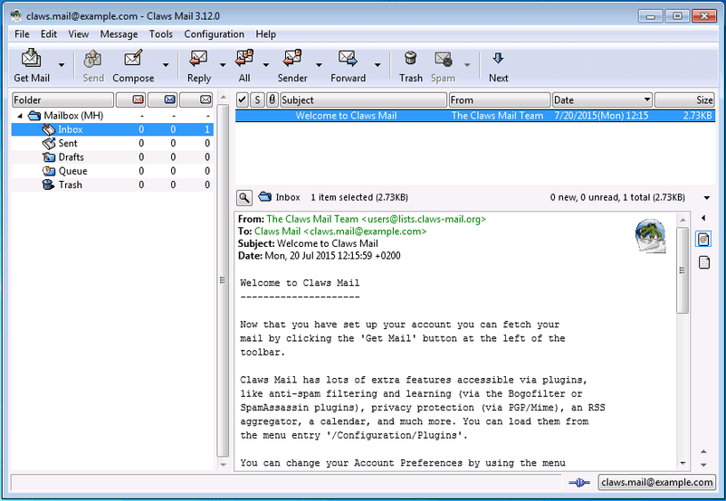 Claws Mail For Windows