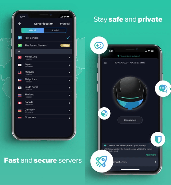 VPN Proxy Master App Settings