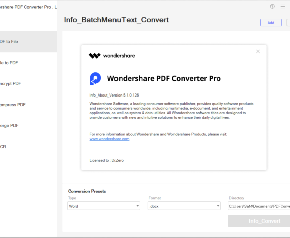 Wondershare PDF Converter Pro For Windows