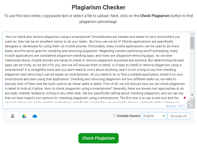 Plagiarism Checker Tool