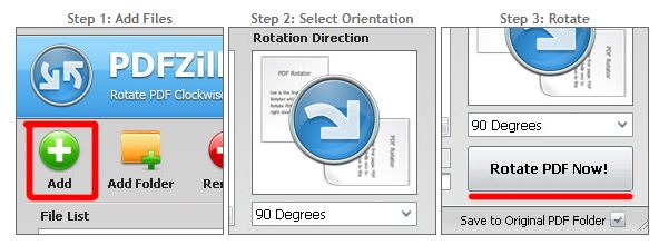 how to rotate pdf